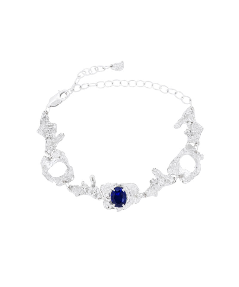 Hira Silver Blue Sapphire Bracelet