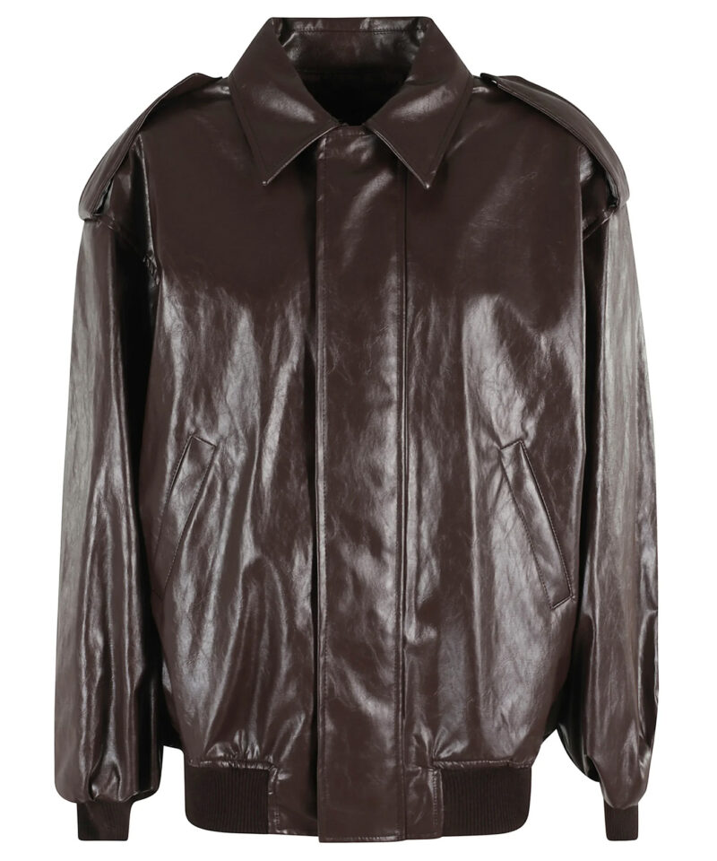 Federica Tosi Brown Bomber Jacket